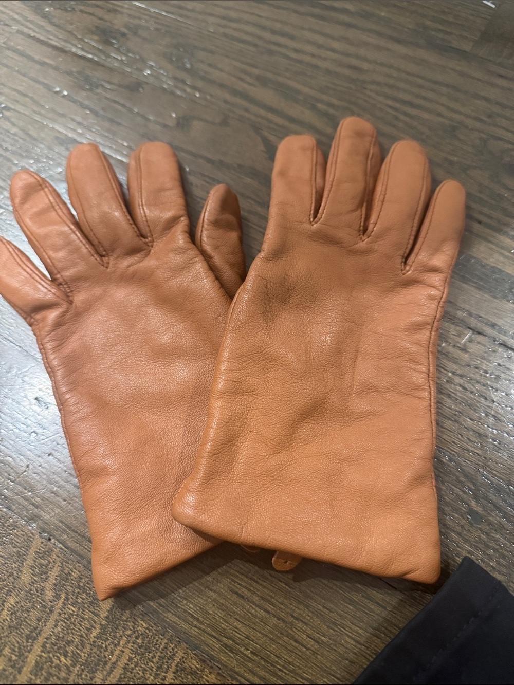 touchpoint Leather Gloves in Brown